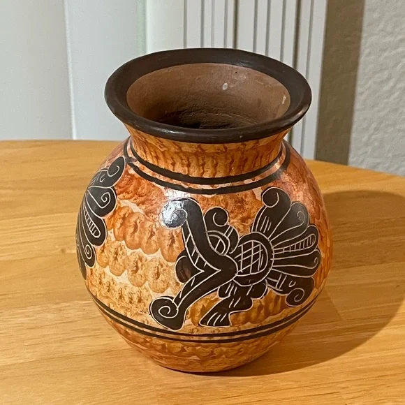 Southwestern Mexican Style Handmade Art Piece Vintage Hand painted Estate